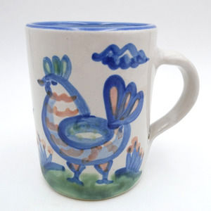 MA Hadley Chicken Mug Hand Painted Louisville Kentucky Farmhouse Country